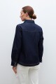 Camisa de jean jean oscuro