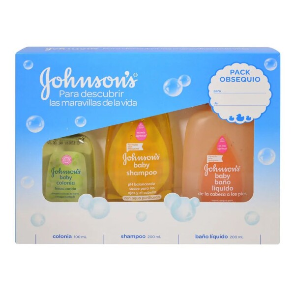 Pack Johnson’s Baby Colonia + Shampoo + Baño Líquido Pack Johnson’s Baby Colonia + Shampoo + Baño Líquido