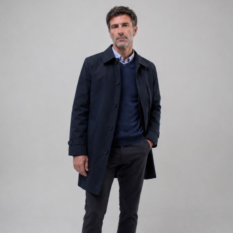 Gabardina impermeable Azul