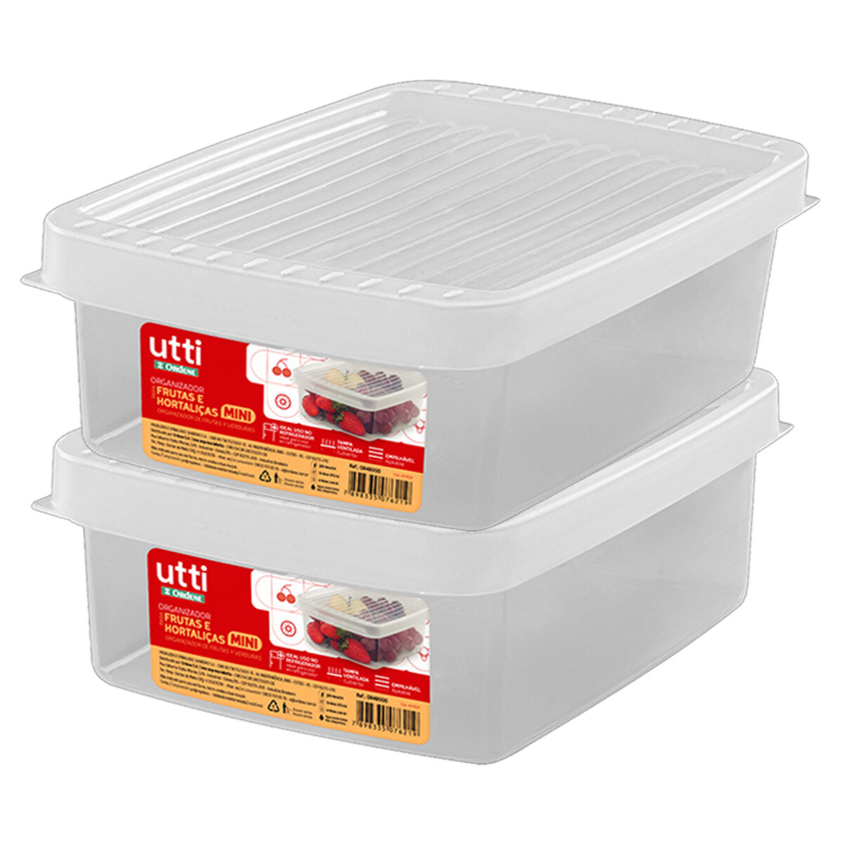 Set x2 Caja P 1,6 lts - TRANSPARENTE 