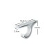 Soporte de techo simple 28mm x 19mm BLANCO