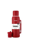 TERMO TERRANO NEW 1LT CON MANIJA PREMIUM ROJO