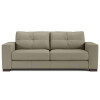 SOFA 100% CUERO - 2 CUERPOS - MODELO DOMINI - GRIS SOFA 100% CUERO - 2 CUERPOS - MODELO DOMINI - GRIS