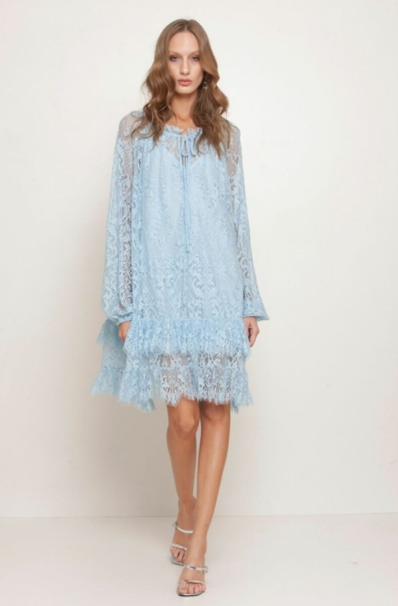 Vestido Gabina - Celeste 