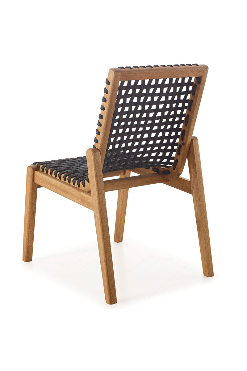 TRACO SILLA SILLA TRACO CUERDA NEGRA 56x62x85CM JATOBA