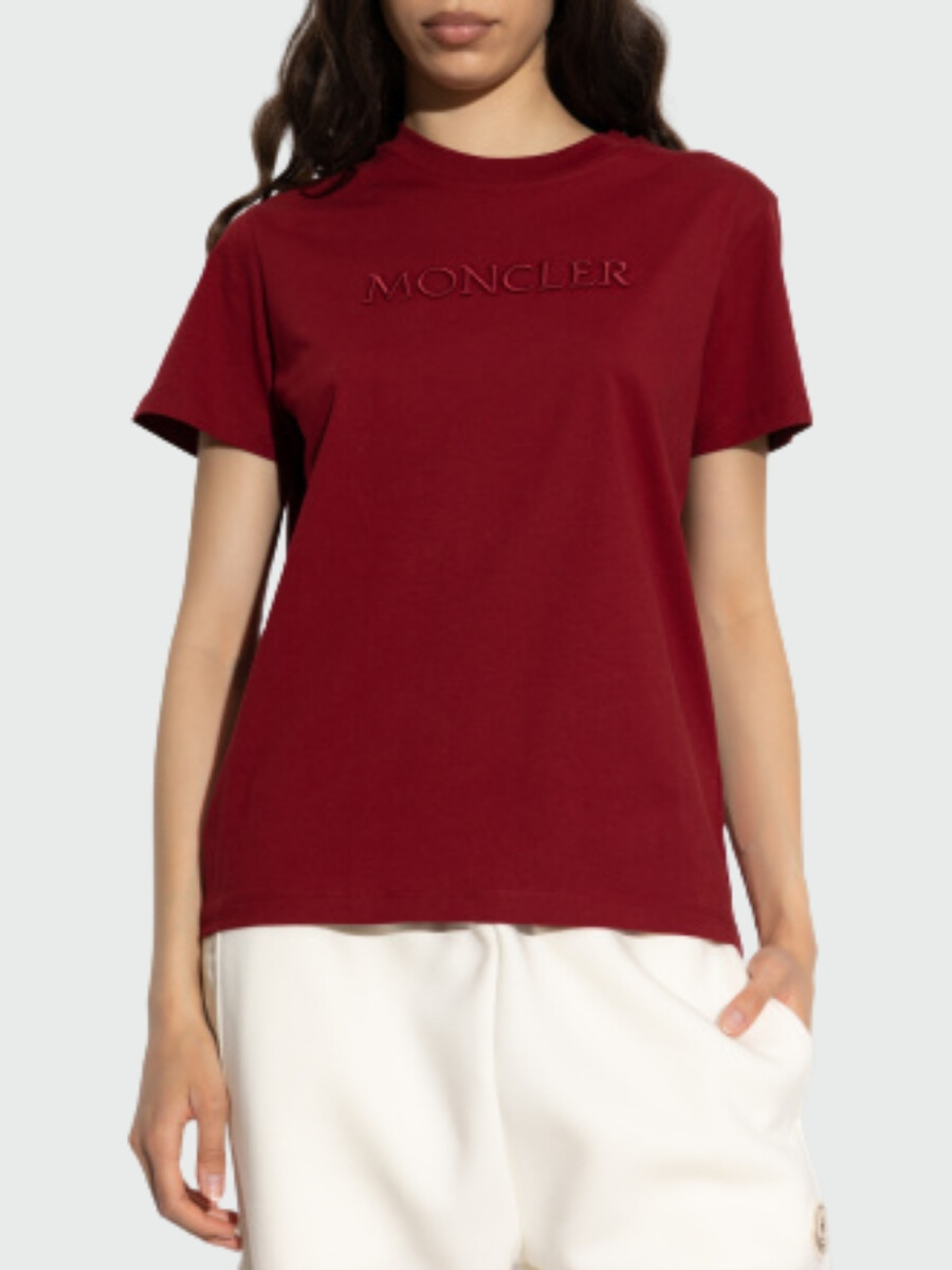 MONCLER - CAMISETA LOGO BORDADO 