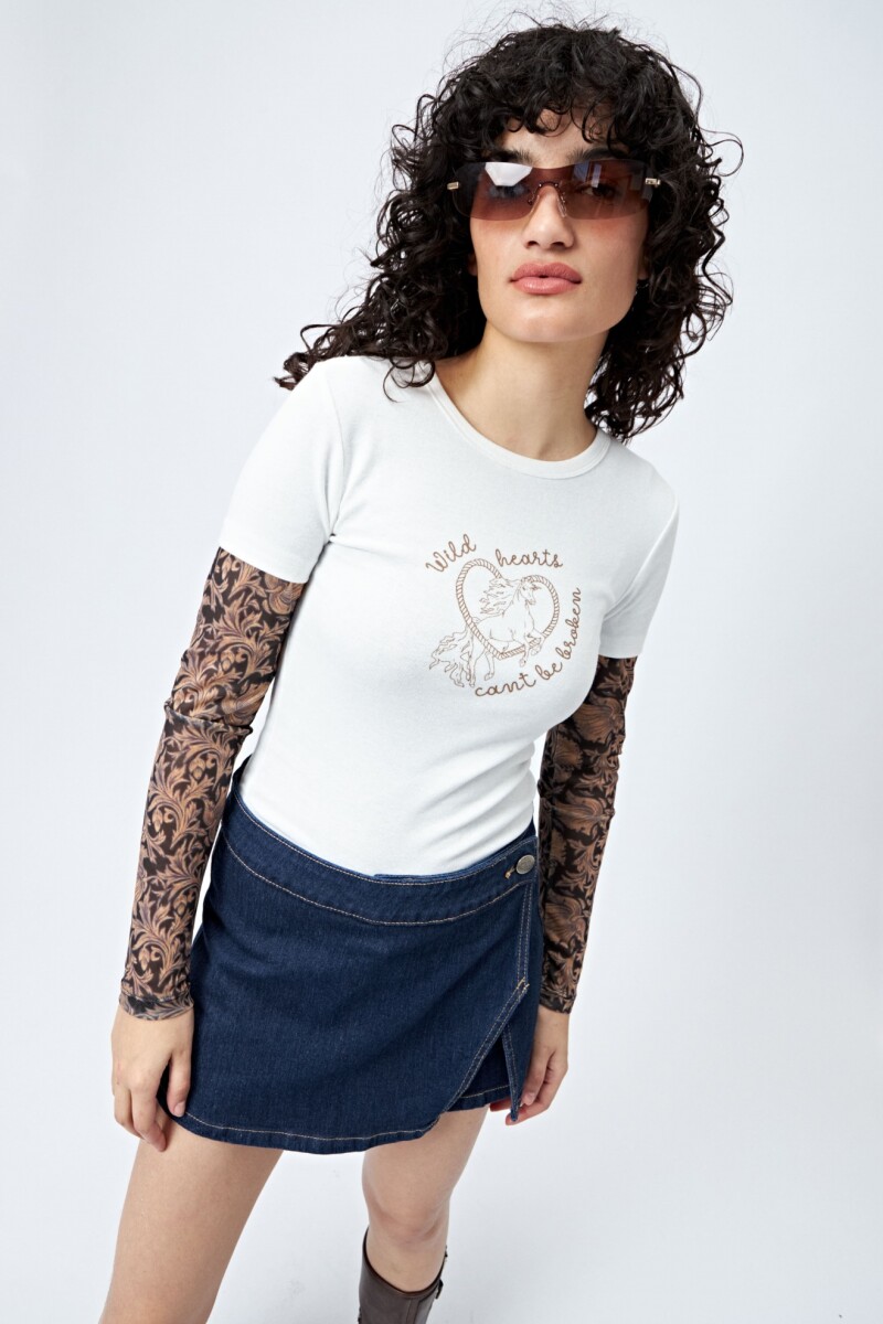 REMERA LIMORA Blanco