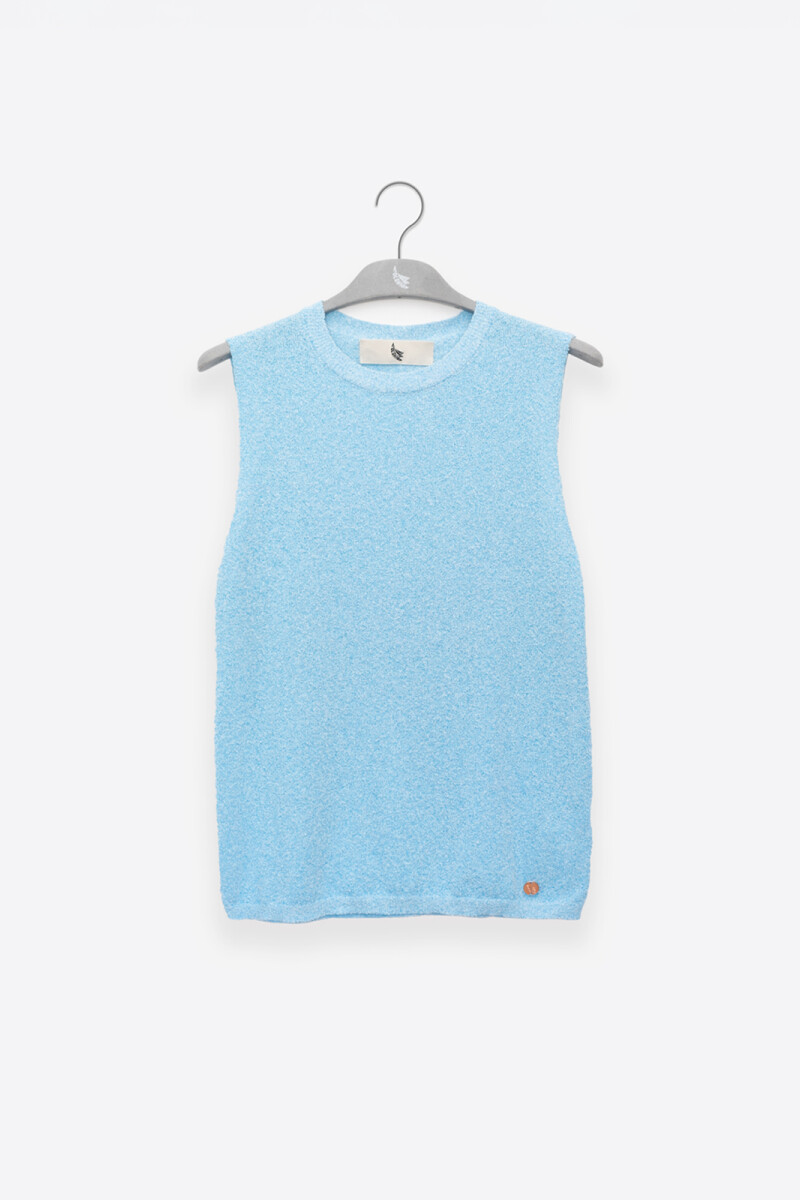 TEE KNIT TOP Celeste