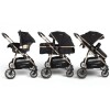 Coche de bebé Bebesit Travel System Jumbo con Baby Silla Negro