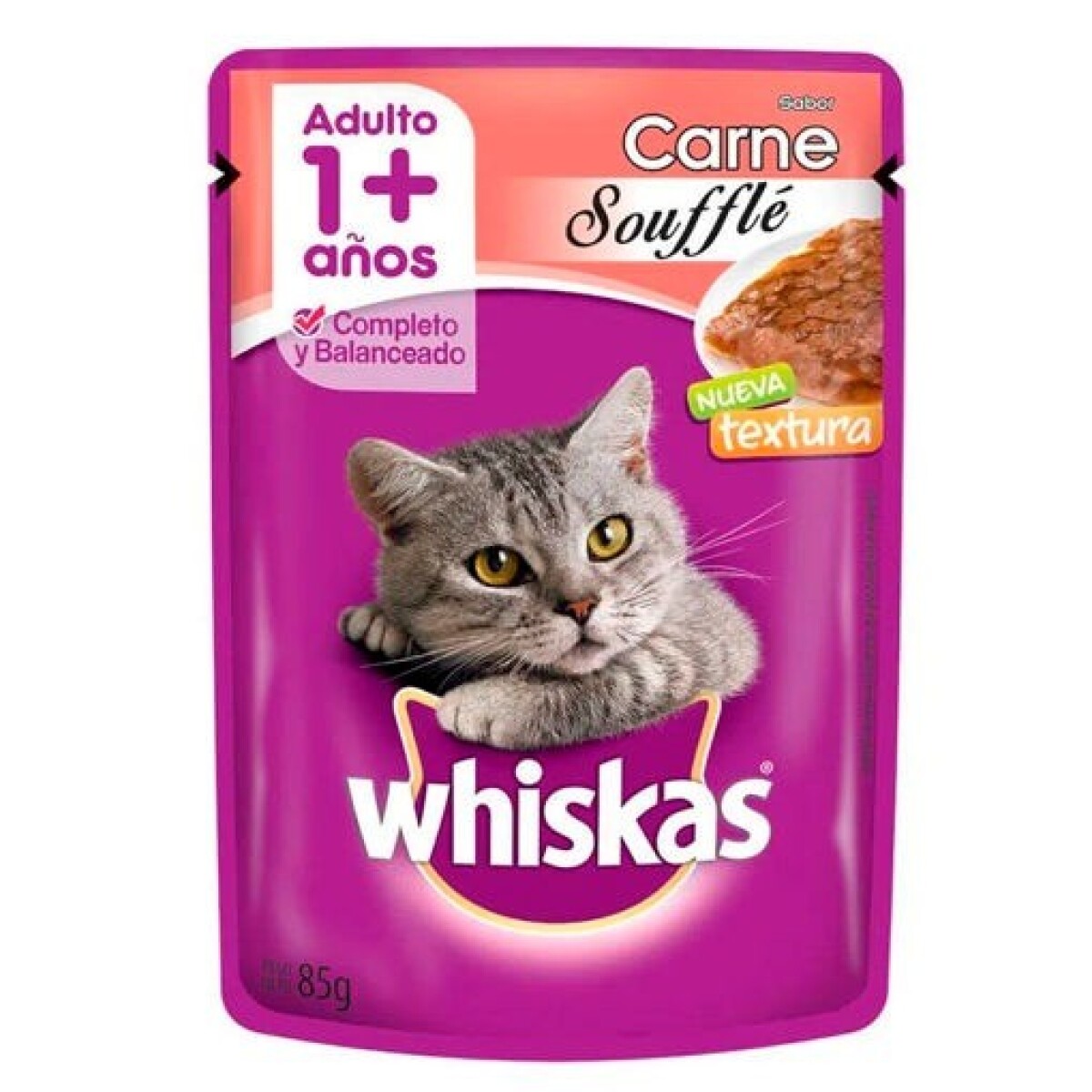WHISKAS CARNE SOUFFLE 85 GR 
