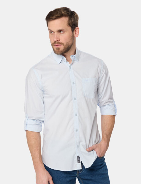 CAMISA LISA Celeste