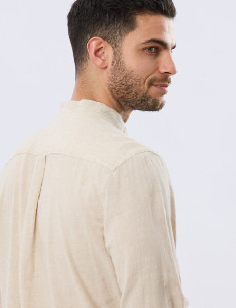 CAMISA LINO CUELLO MAO Arena