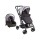 Coche de bebé Bebesit Travel System Vox con cubrepiés Gris