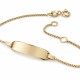 Pulsera con placa Oro 18 Kt Pulsera con placa Oro 18 Kt