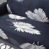 Funda sillón 4 cuerpos estampada Hojas Grises