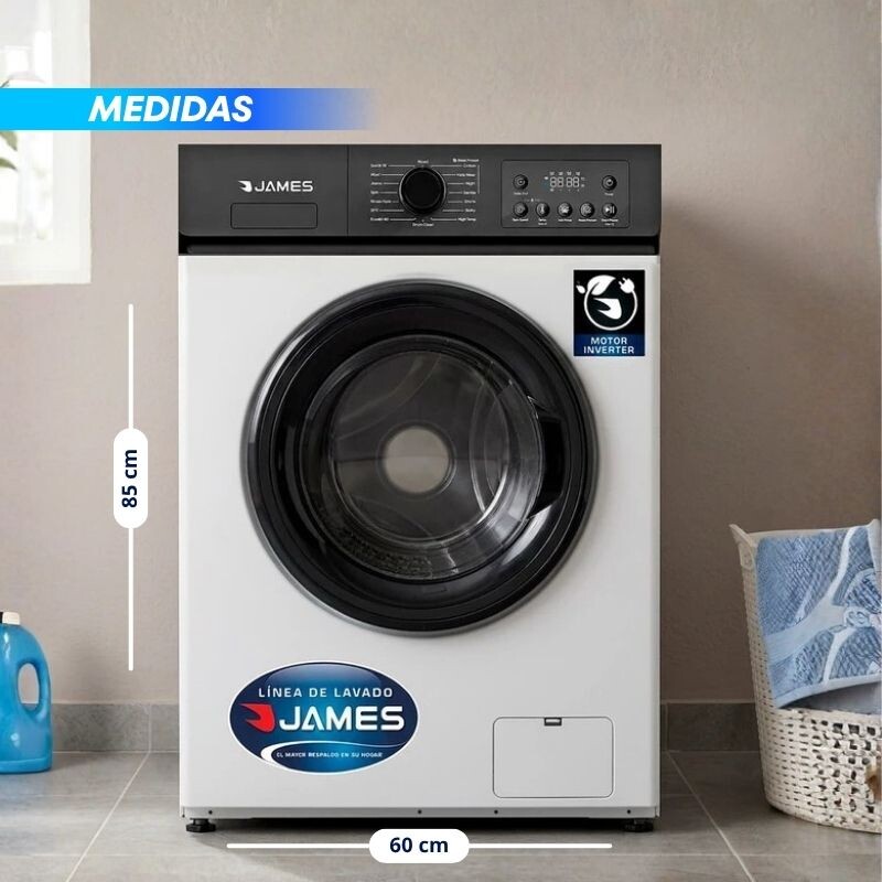 LAVARROPAS JAMES LR 1006 INV G7 W CARGA FRONTAL 6KG Lavarropas James Lr 1006 Inv G7 W Carga Frontal 6kg