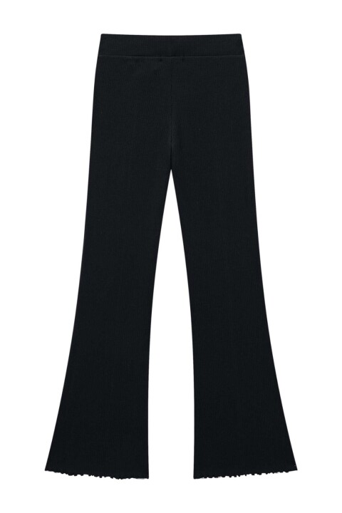 Pantalon Acanalado Negro Pantalon Acanalado Negro