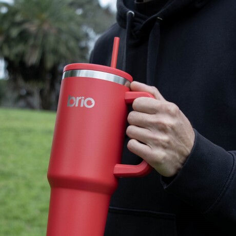 Vaso Térmico brio Con Tapa Sorbito Cup 360 1200ml Rojo