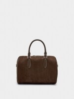 Bolso Tote Con Efecto Piel M marron