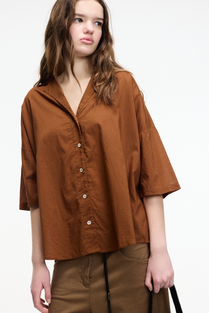 CAMISA CLARAO Camel
