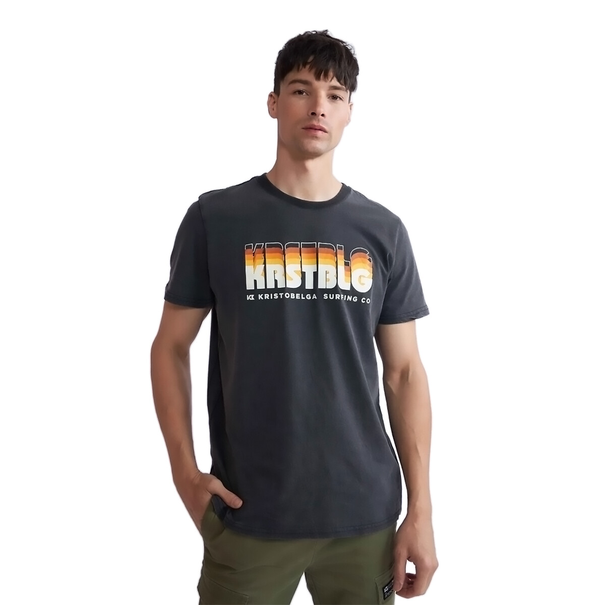 Remera de Hombre KristoBelga Gennaro KristoBelga - Negro 