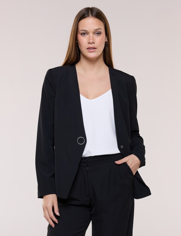 Blazer Botón NEGRO