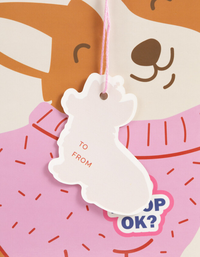 Accesorios Regalos Lúdico Bolsa De Regalo Estampada - Blanco Crema