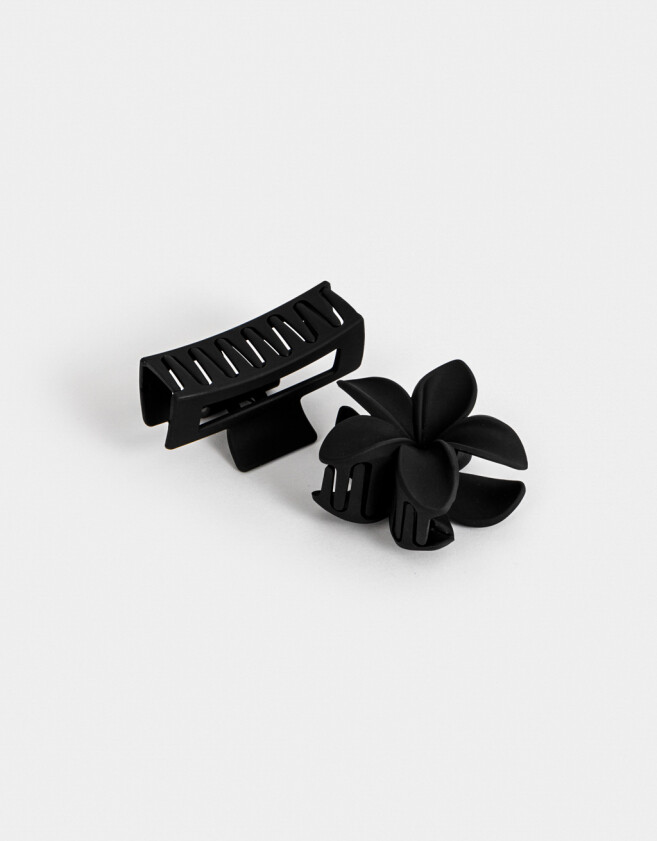 Broches Sets Hawaianas Set De Broches Combinados - Negro