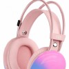 Auricular Inalambrico Gamer Luz Rgb ROSA
