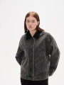 Campera Ralon Gris Oscuro