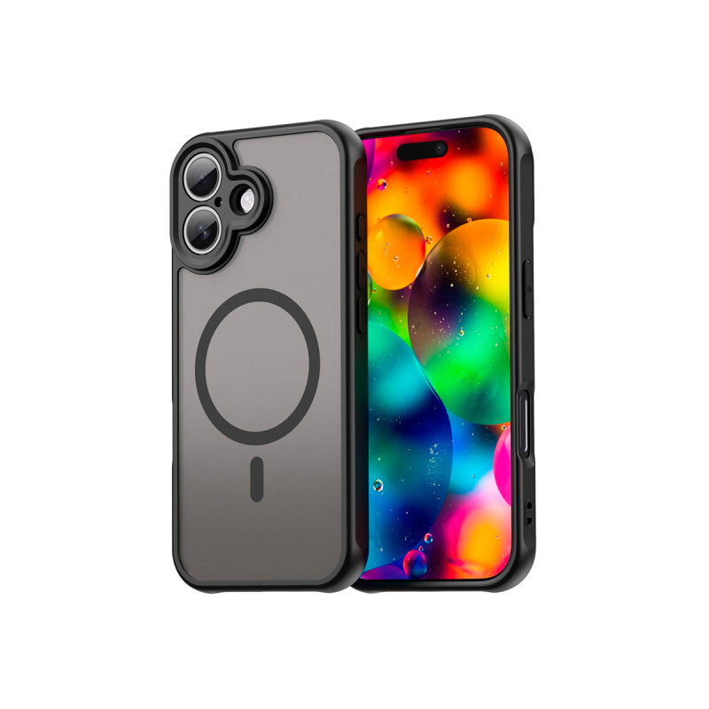 Protector para iPhone 17 con bordes color negro Protector Para Iphone 17 Con Bordes Color Negro
