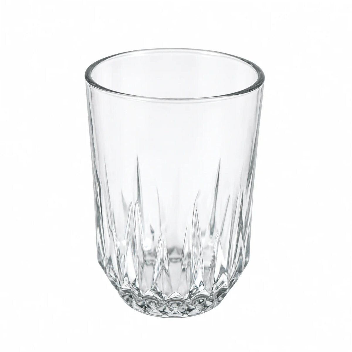 Vaso de vidrio base labrada 200ml 