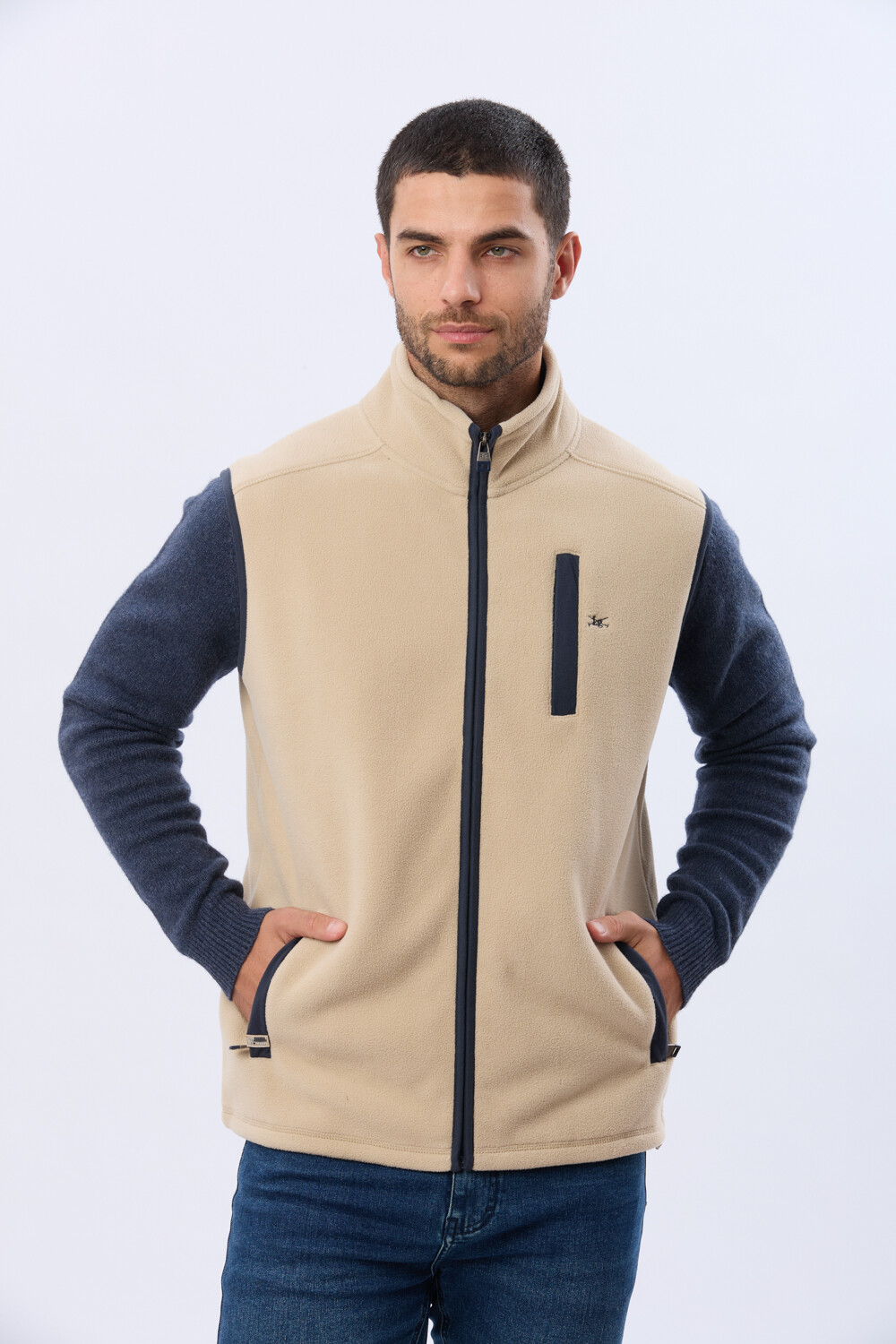 CHALECO POLAR DE ABRIGO Beige