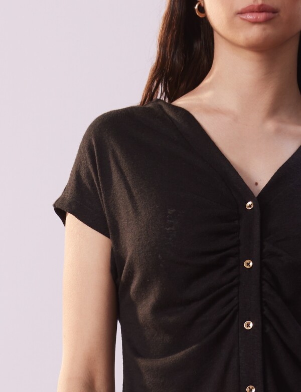 Remera Lino NEGRO