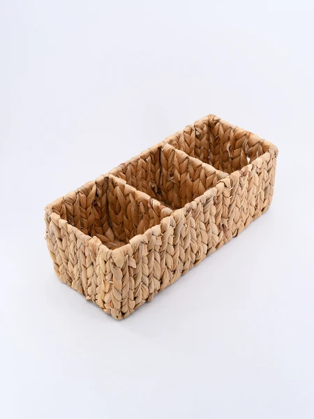 CESTA ORGANIZADORA CON REPARTICIONES BEIGE