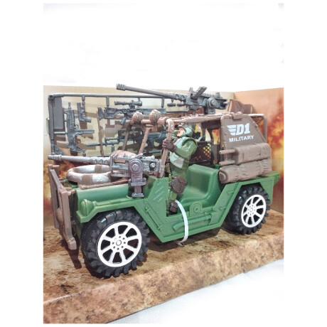 Jeep Militar Camuflado 30cm Jeep Militar Camuflado 30cm