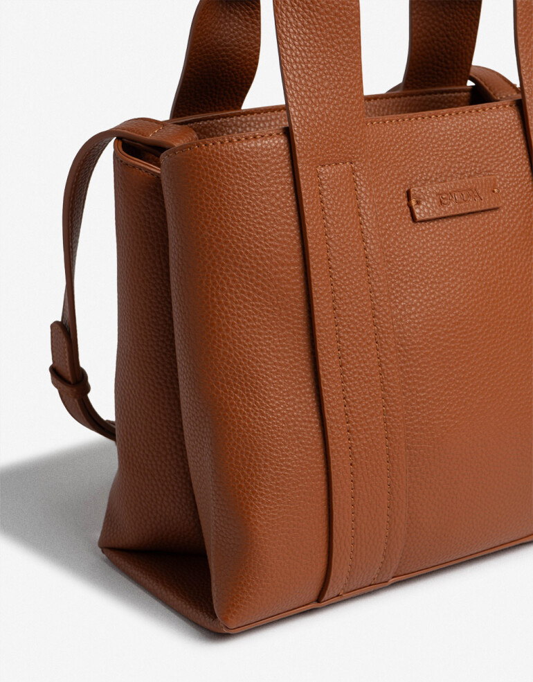City Basicos Cartera City Con Doble Asa - Marron Suela