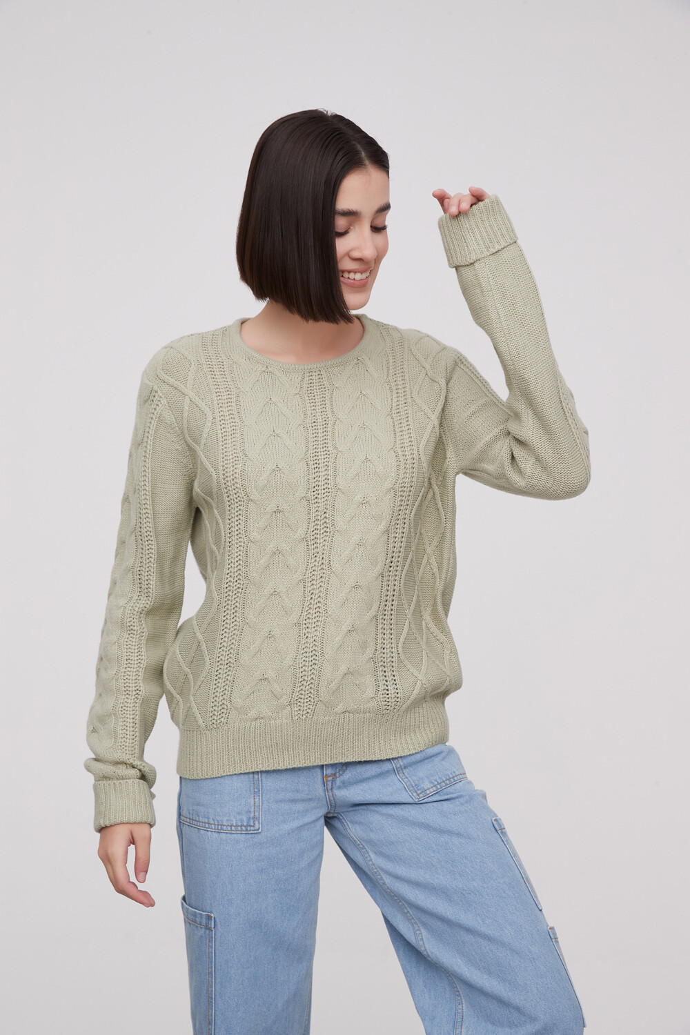 Sweater Focio Verde Palido