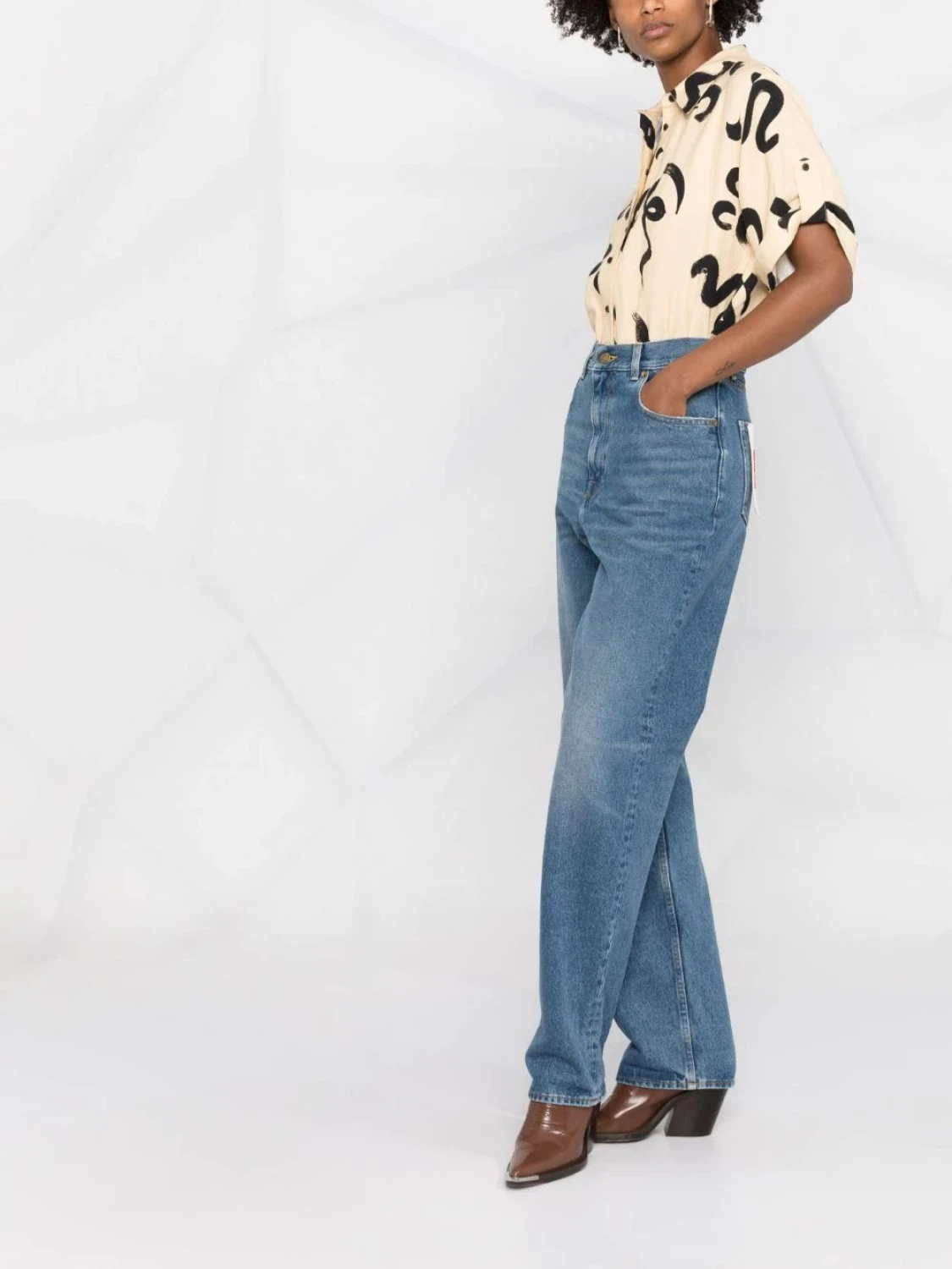 Golden Goose-Jean con bolsillos Kim Azul