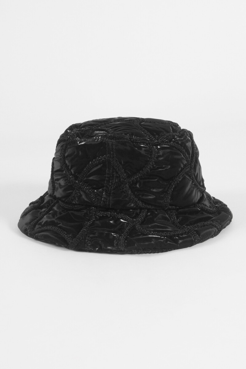 Sombrero bucket shinny negro