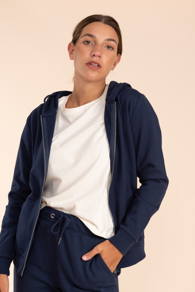Campera Deportiva Básica Azul Marino