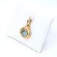 Colgante En Oro 18K Con Topacio Celeste Colgante En Oro 18K Con Topacio Celeste