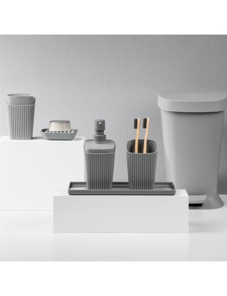 PORTA CEPILLO PLASTICO GRIS COZA PORTA CEPILLO PLASTICO GRIS COZA