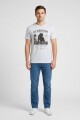 Camiseta estampada Pantera GRIS MELANGE