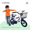 Bicicleta Rodado 12 Con Canasto Y Caramañola Niño Niña Azul