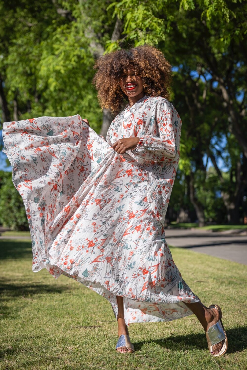 FALDA ALGODON MARISMA ROJO