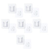 Set x6 ganchos adhesivos para pared encastrable Set x6 ganchos adhesivos para pared encastrable