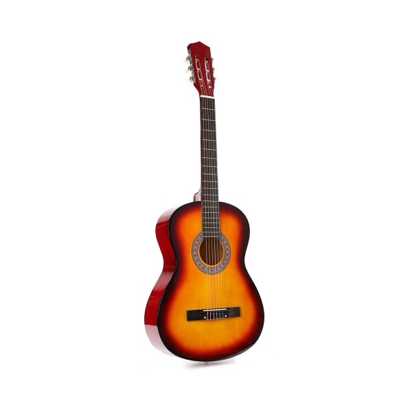 Guitarra Criolla Clasica Tamaño 4/4 39 Para diestros Con Estuche Funda Y Puas Imback Color Cedro Guitarra Criolla Clasica Tamaño 4/4 39 Para diestros Con Estuche Funda Y Puas Imback Color Cedro
