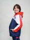 CAMPERA DE LLUVIA PULSE Nacional Junior Azul Marino, Blanco, Rojo
