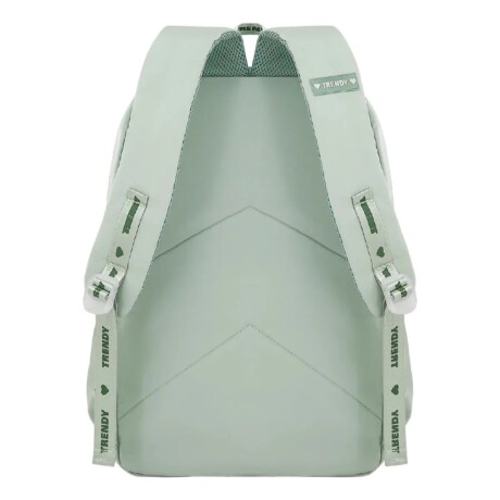 Mochila Trendy Urbana Dama Liviana Con Bolsillos Verde Agua